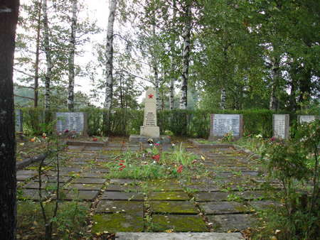 Общий вид воинского братского кладбища (Анцы)