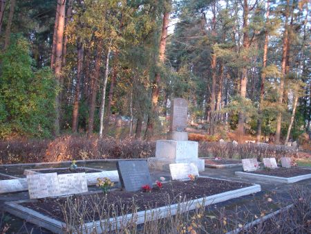 Общий вид воинского братского кладбища (Бриги, волость Бригу)