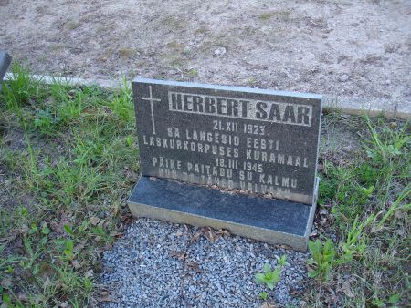 Индивидуальный памятный знак на воинской братской могиле (Дзирниеки, край Броцену)