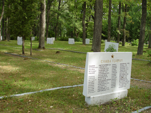 Общий вид братских могил советских воинов (Елгава, кладбище Миера)