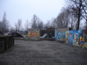 Общий вид первоначального места мемориала возле станции Слока (Юрмала, Слока)