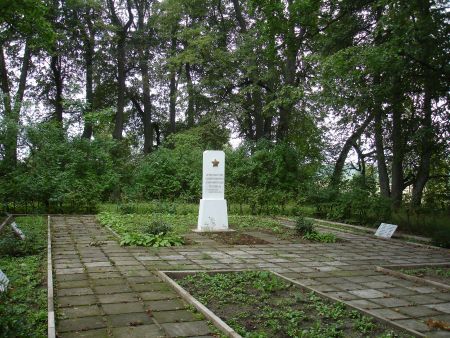 Общий вид воинского братского кладбища (Лиепкалны, волость Валлес)