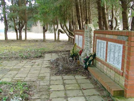Памятник и мемориальные стены (Стуры, волость Яунпилс)