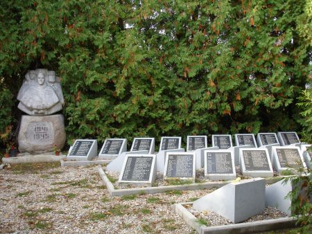 Общий вид воинского братского кладбища (Силадамбьи, волость Аннас)