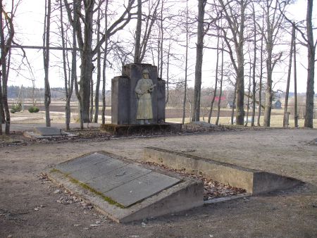 Общий вид воинского братского кладбища (Турна, волость Эргемес)
